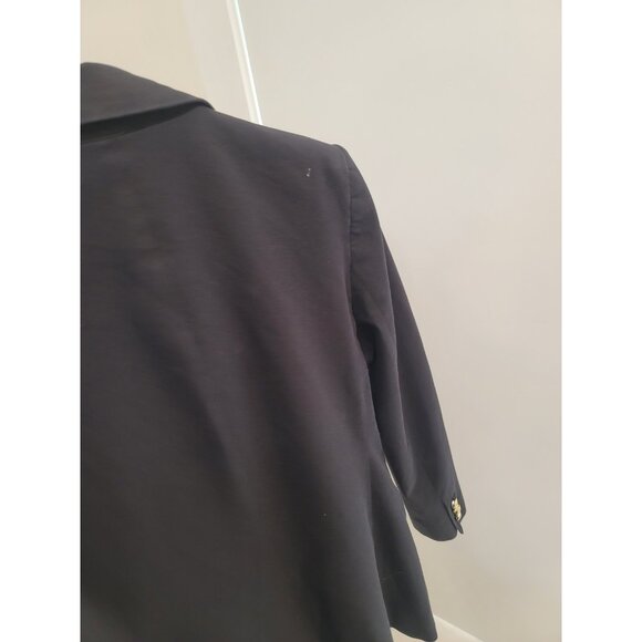 Derek Lam 10 Crosby Size 8 Sandra Double Breasted Slit Blazer Black - Picture 9 of 10